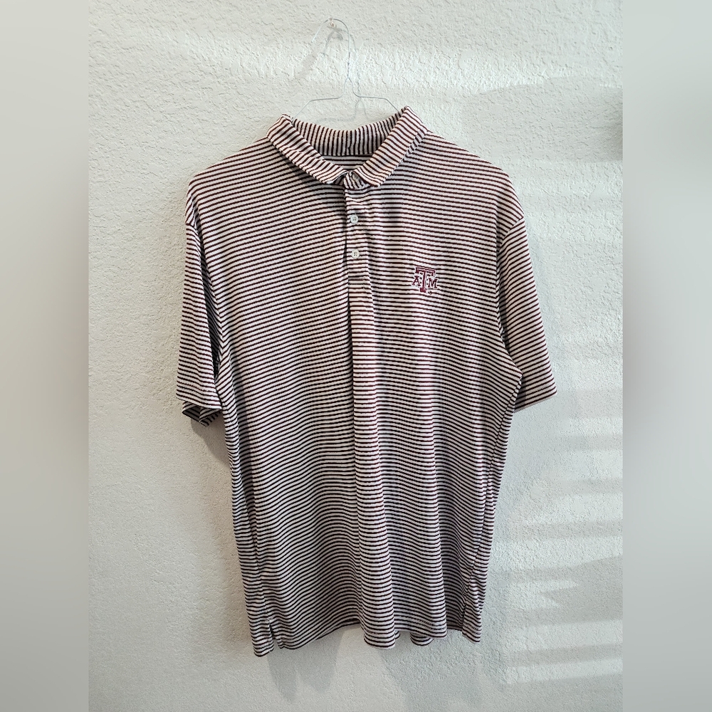 Vineyard Vines Performance Polo Shirt Men sz L Texas A&M
